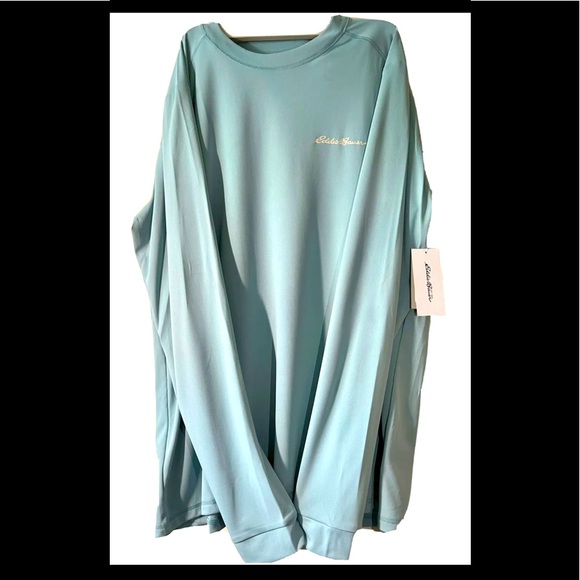 Eddie Bauer Other - EDDIE BAUER XL Long Sleeve T-Shirt UPF 50 Crew Neck Stone Blue Bear